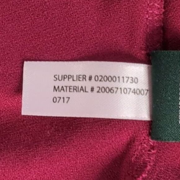 Lauren Ralph Lauren Blouse Women's Size XL Red Flowy Flare Long Sleeve Elegant - Picture 7 of 16